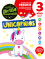 Cuaderno de Repaso Temático Luminiscente 3 Años Unicornios