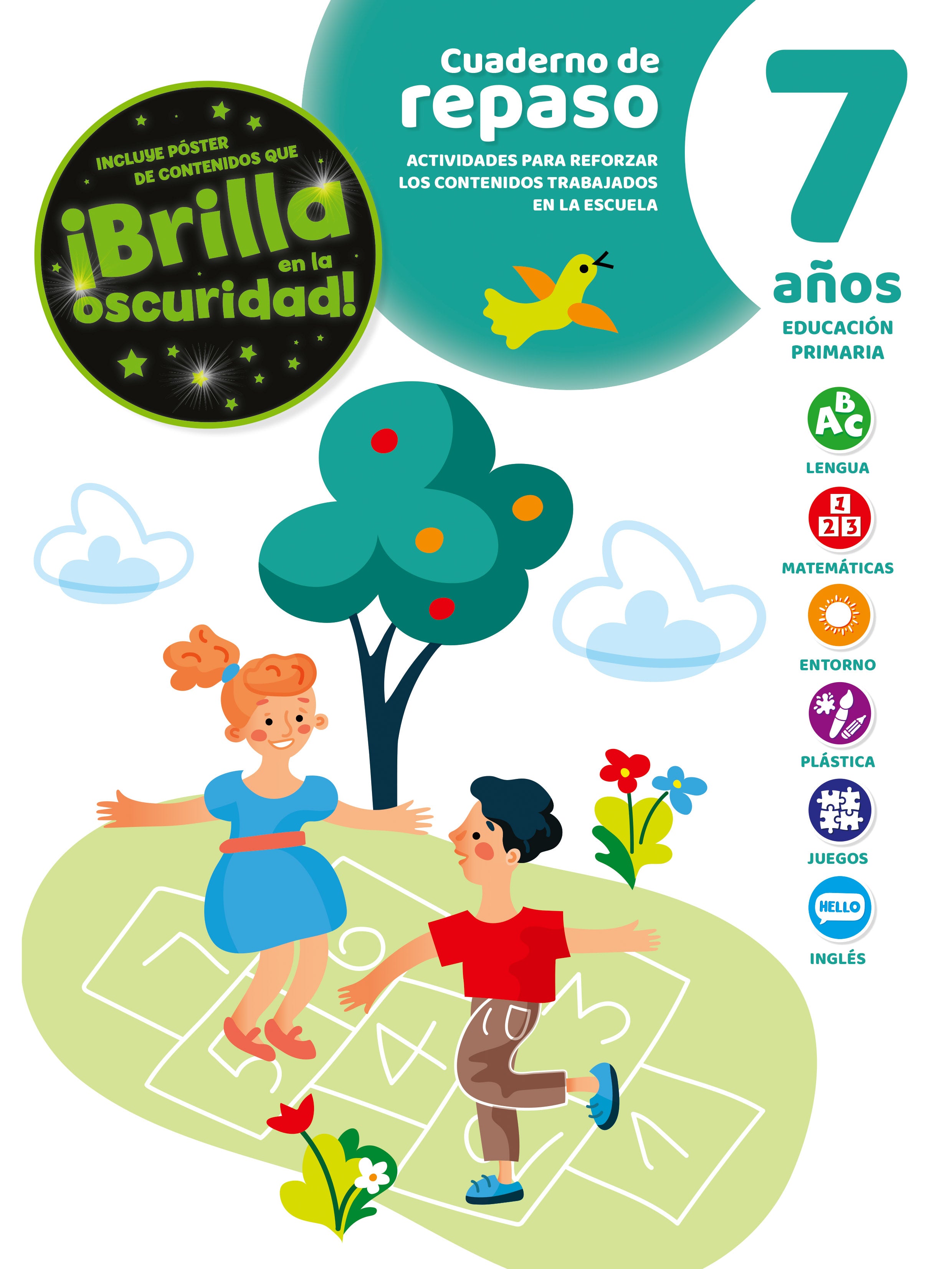 Cuaderno de Repaso Luminiscente 7 Años Imagen principal del producto