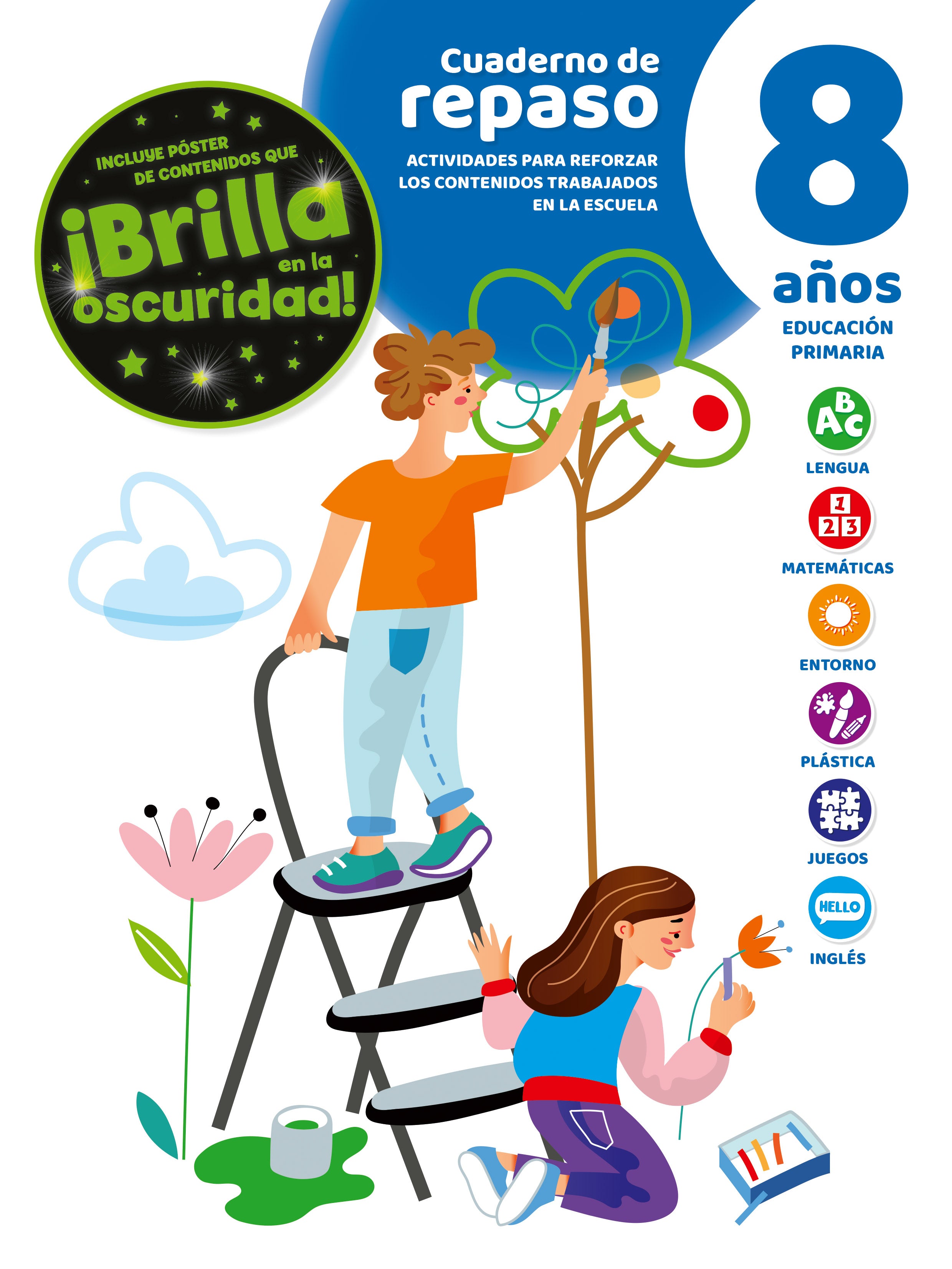 Cuaderno de Repaso Luminiscente 8 Años Imagen principal del producto