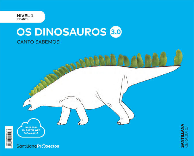 CUANTO SABEMOS 3,0 1 DINOSAURIOS 3AÑOS GALLEGO 19 | Varios Autores | 9788491850533 (Obradoiro Santillana)