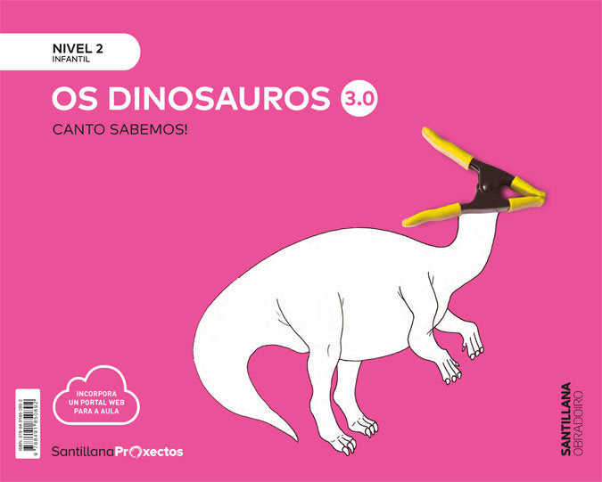 CUANTO SABEMOS 3,0 2 DINOSAURIOS 4AÑOS GALLEGO 19 | AA,VV | 9788491850892 (Obradoiro Santillana) Imagen principal del producto