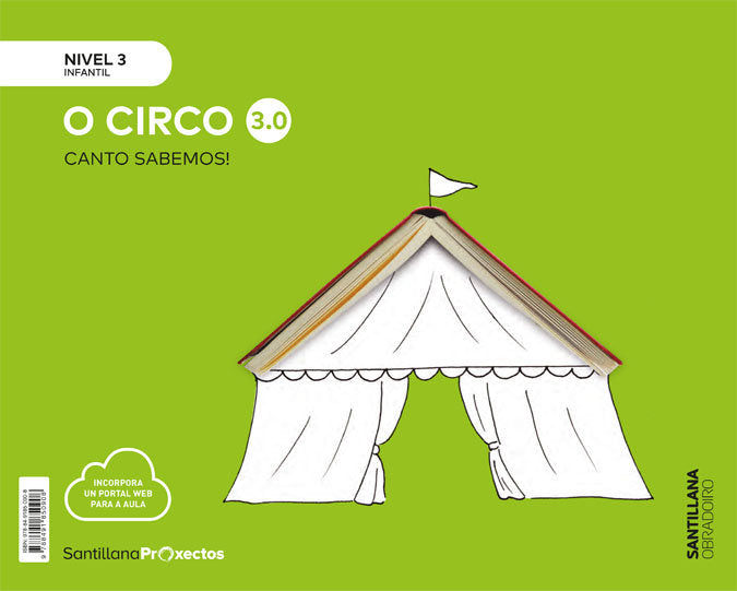 CUANTO SABEMOS 3,0 3 EL CIRCO 5AÑOS GALLEGO 19 | AA,VV | 9788491850908 (Obradoiro Santillana)