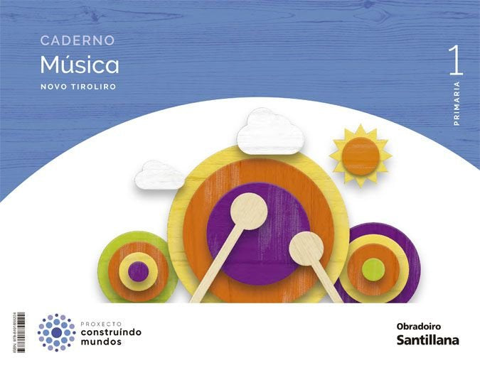 CUAD,MUSICA 1oEP NUEVO TIROLIRO GALICIA 22 ACORDES | AA,VV | 9788491855224 (Obradoiro Santillana) Imagen principal del producto