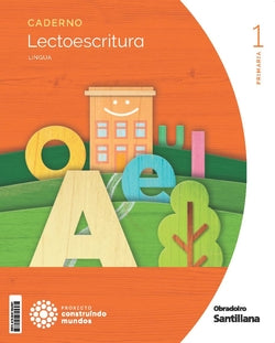 Caderno Lectoescritura 1ºprimaria. Lingua. Pauta. Construindo Mundos Imagen principal del producto