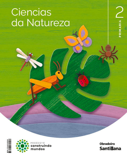 CIENCIAS NATURALES 2º de Primaria GALICIA 23 CONSTRUYENDO MUNDOS | AA,VV | 9788491856948 (Obradoiro Santillana) Imagen principal del producto