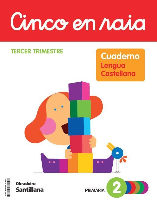 Lengua Cuaderno 3 2º EP Pauta Galicia 23 Cinco en Raya (Obradoiro Santillana) - 9788491857099