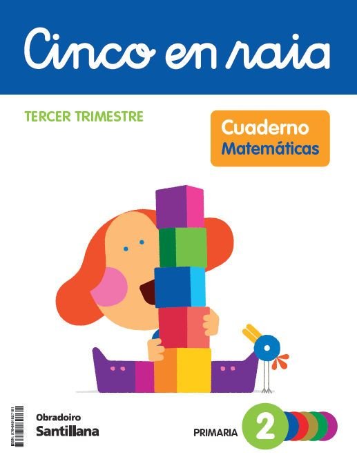 Matemáticas Cuaderno 3 2º EP Galicia Cinco en Raya (Obradoiro Santillana) - 9788491857181