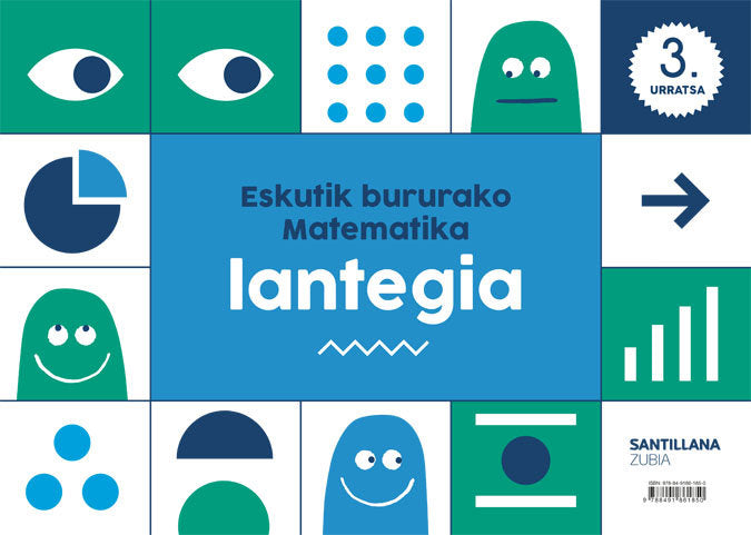 TALLER MATEMATICAS 3 5AÑOS EUSKERA 19 | AA,VV | 9788491861850 (Zubia Santillana)