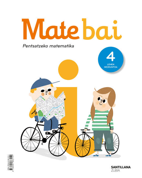 Mate+ Matematika 4º EP Euskera 20 Mate + (Zubia Santillana) - 9788491863151