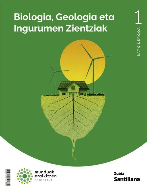 ✅ BIOLOGIA GEOLOGIA 1ºNB INGURUMEN ZIENTZIAK 22 MUNDUAK ER I AA,VV I ZUBIA SANTILLANA I 9788491868590 Imagen principal del producto