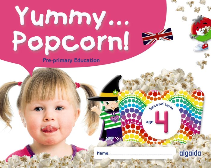 YUMMY POPCORN 4AÑOS INGLES 2oTRIM,SECOND TERM 22 | AA,VV | 9788491895916 (Algaida Editores Texto)