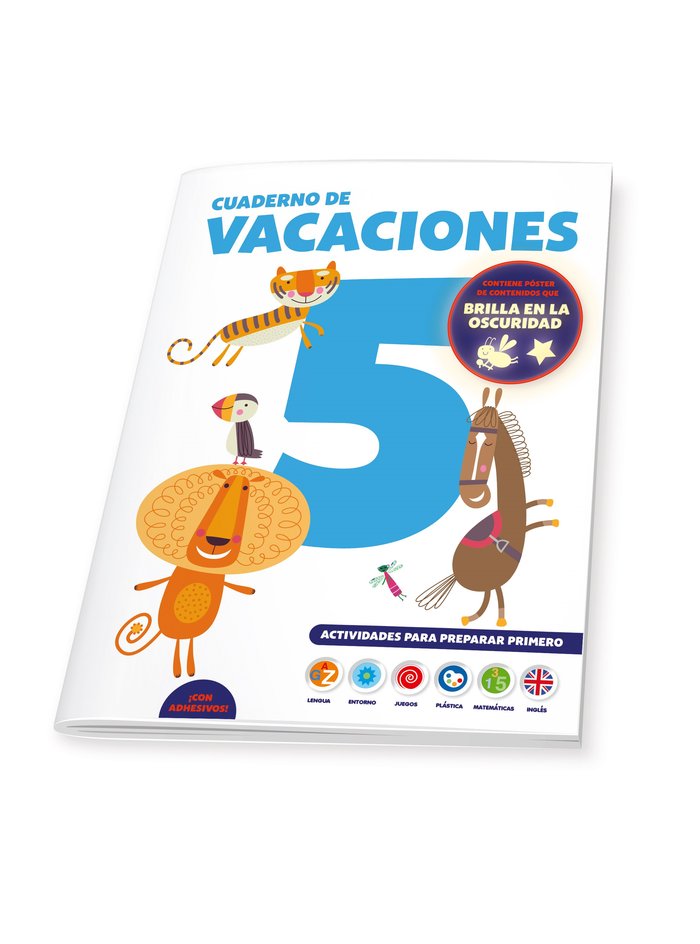 Cuaderno de Vacaciones 5 Años Poster Luminiscente Imagen principal del producto