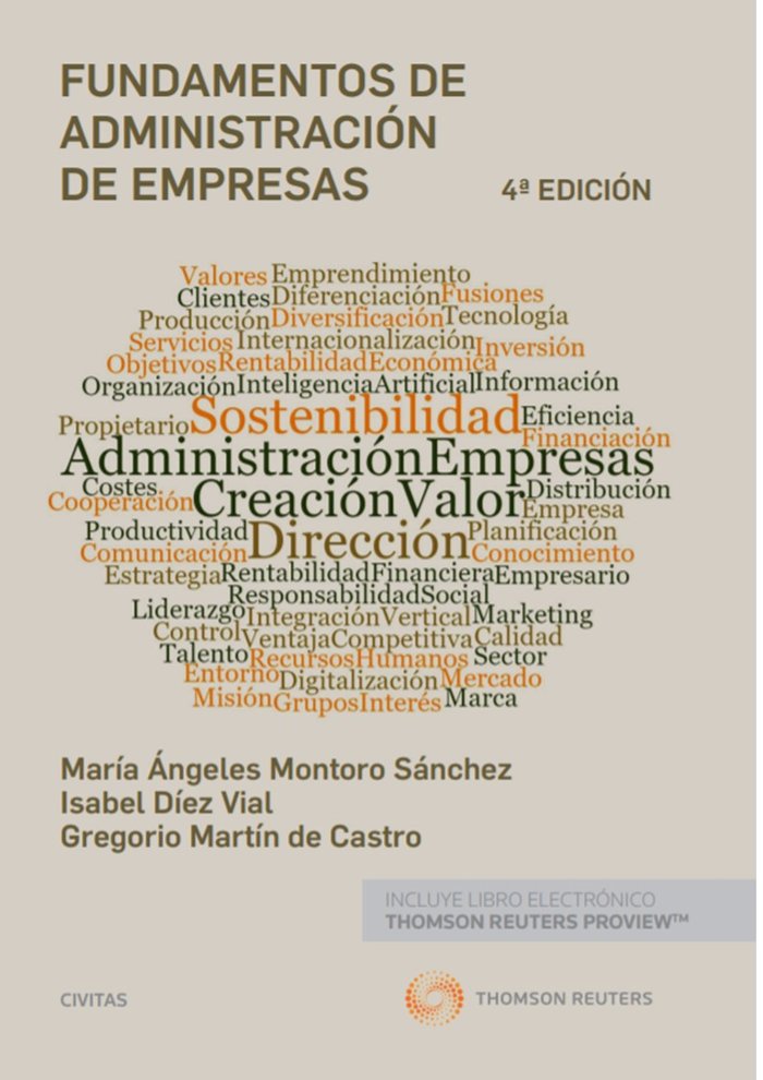 FUNDAMENTOS DE ADMINISTRACION DE EMPRESAS 2019 | DIEZ VIAL, ISABEL / MARTIN DE CASTRO, GR | CIVITAS | 9788491979876 Imagen principal del producto