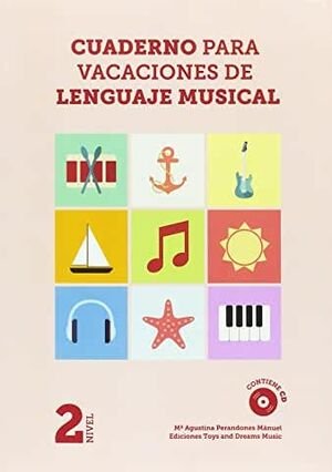 Cuaderno para Vacaciones de Lenguaje Musical 2º Nivel Imagen principal del producto