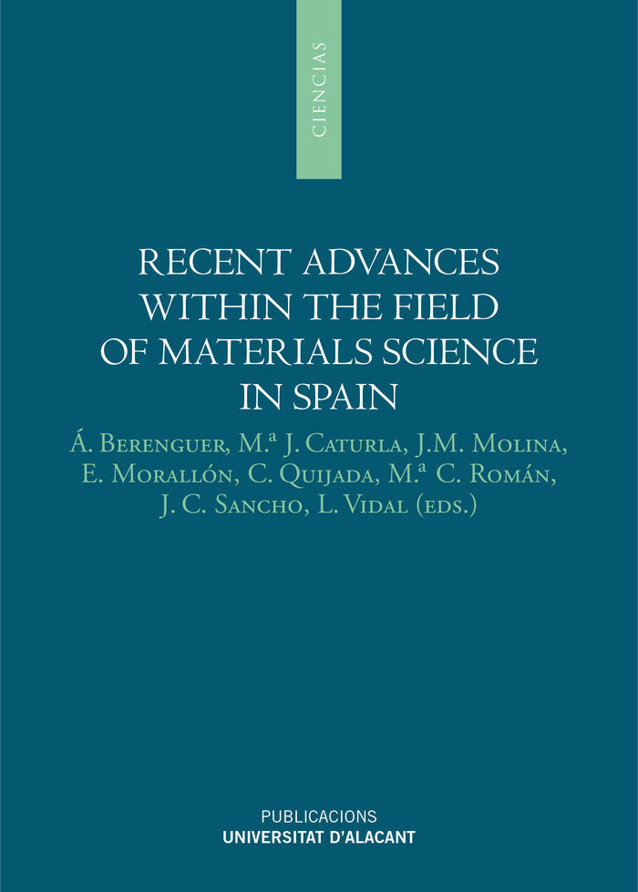 RECENT ADVANCES WITHIN THE FIELD OF MATERIALS SCIENCE IN SPA - 9788497173469 Imagen principal del producto