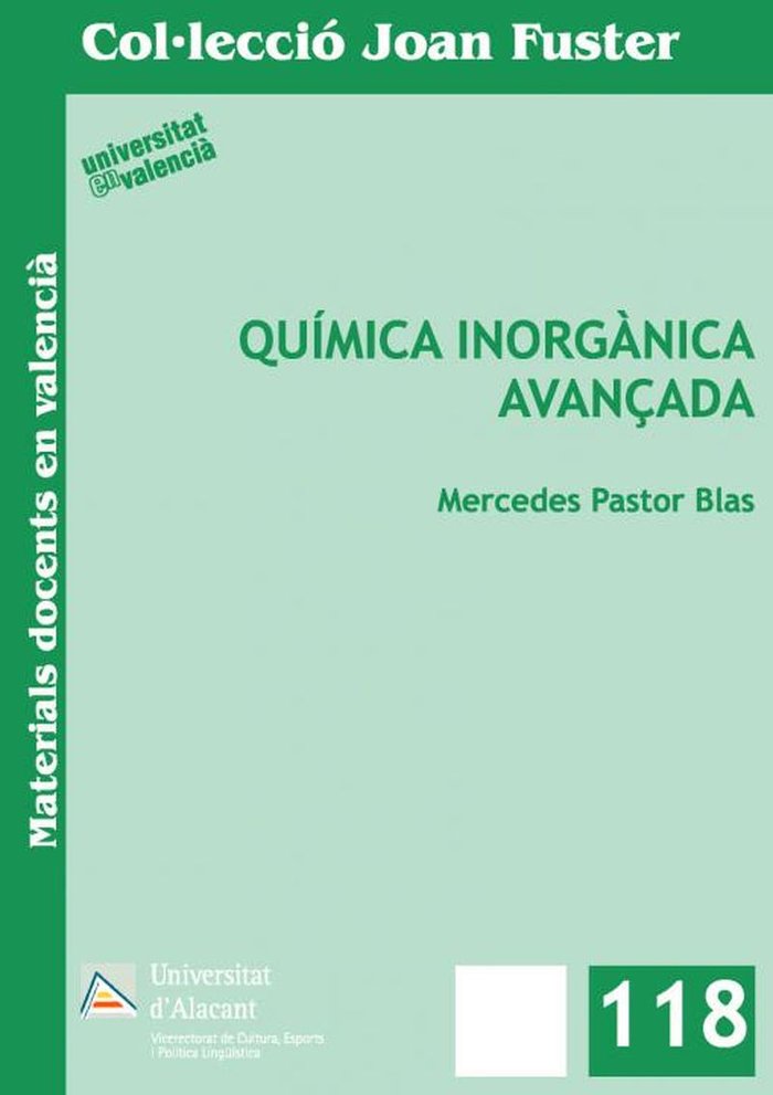 QUIMICA INORGANICA AVANÇADA - 9788497173537 Imagen principal del producto