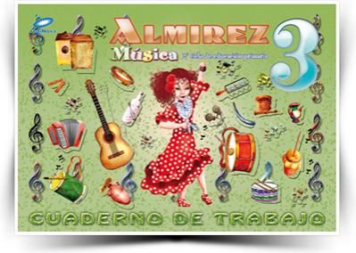 Cuaderno Música 3º EP Almirez 12 Andalucía GALMU13EP (Galinova) - 9788497371940