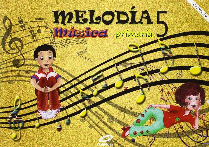 Música 5º EP Melodia 14 Galicia Castellano (Galinova) - 9788497372312