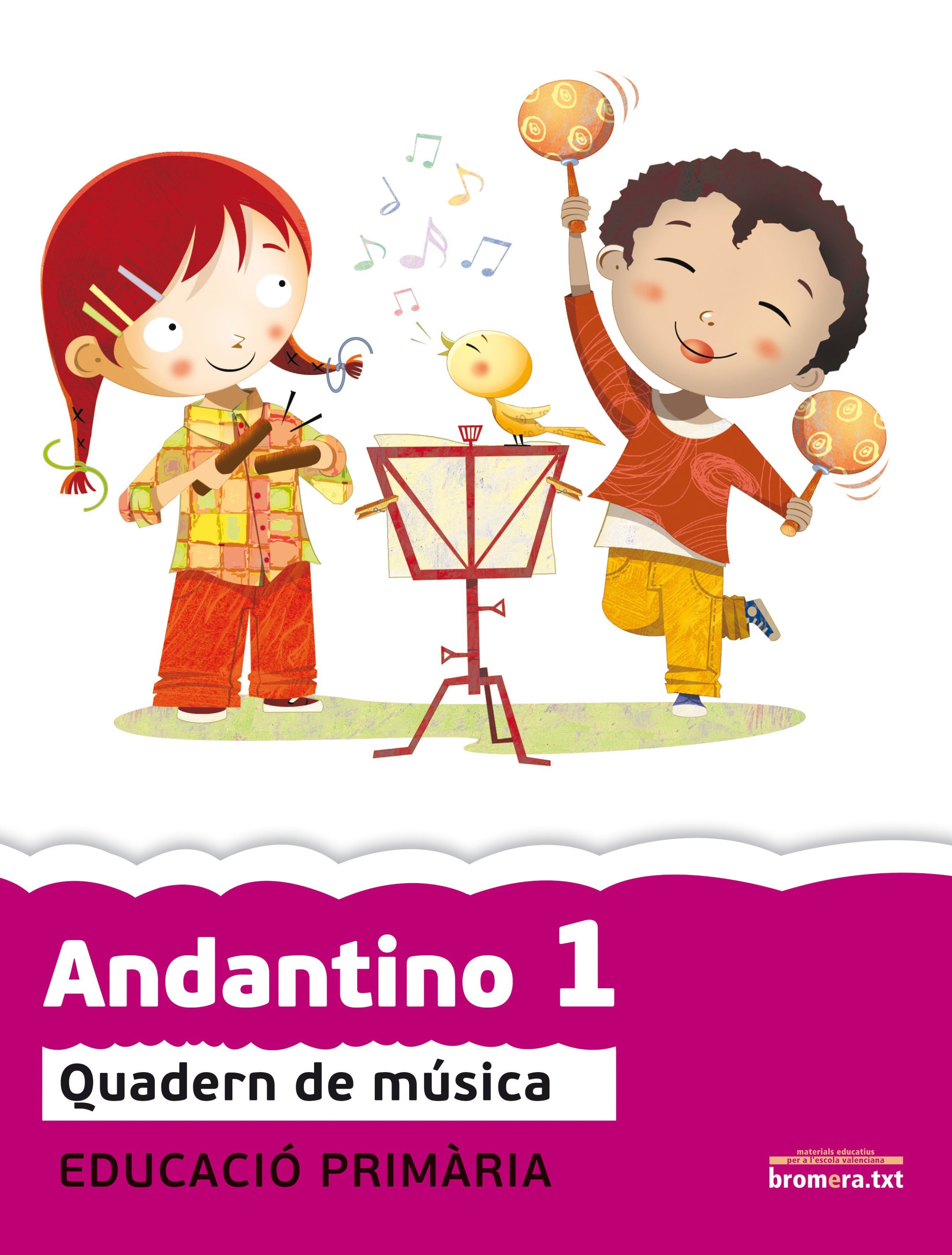 Andantino 1. Projecte Far: Quadern de música. Primer cicle de Primària. 1r curs. Aa. Vv. (Edicions Bromera, S.L.) 9788498249262 Imagen principal del producto