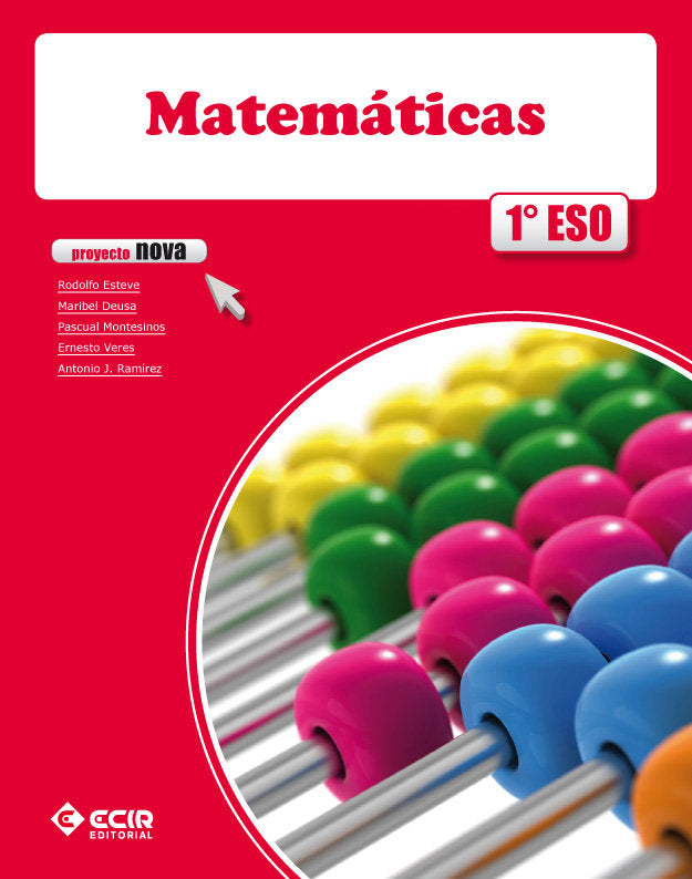 Matemáticas 1º ESO Nova 11 Trimestres ECIMAT31E (Ecir) - 9788498265705