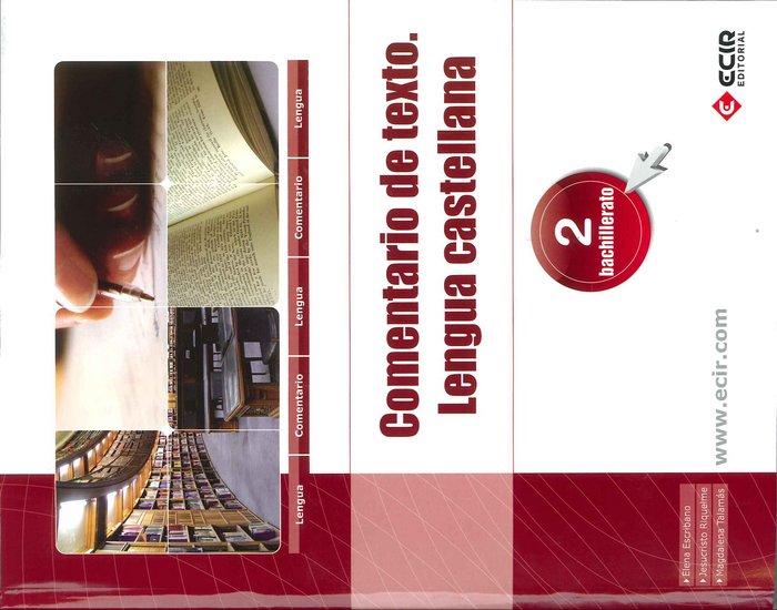 Comentario de Texto Lengua 2º Nb ECILEN42NB (Ecir) - 9788498265774