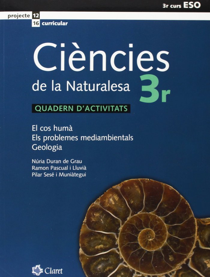 Quadern Ciencies Naturalesa 3º ESO Cataluña 07 (Claret Texto) - 9788498460308