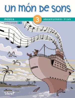 Música 3º EP Cataluña 12 un Mon de Sons (Claret Texto) - 9788498461503