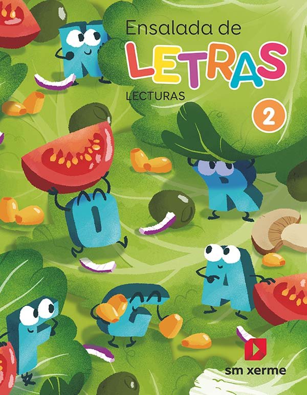 LECTURAS 2º de Primaria ENSALADA LETRAS GALICIA 19 | ORO PRADERA, BEGOÑA | 9788498546941 (Xerme Sm) Imagen principal del producto