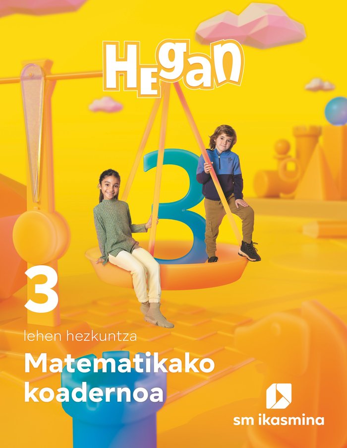 Koadernoa Matematika Lehen Hezkuntza 3º EP 22 Hegan (Ikasmina Argitaletxea Sm) - 9788498558616