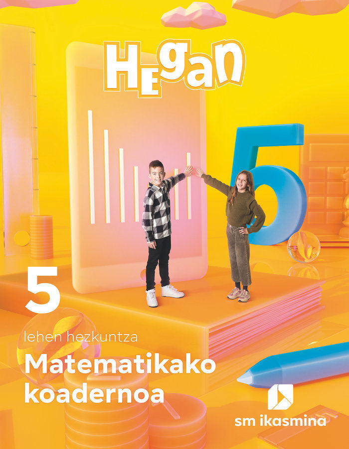 Koadernoa Matematika Lehen Hezkuntza 5º EP 22 Hegan (Ikasmina Argitaletxea Sm) - 9788498558623