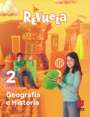 ✅ GEOGRAFIA E HISTORIA 2º ESO PROYECTO REVUELA ED 2023 MEC VV.AA. EDICIONES SM - 9788498561500