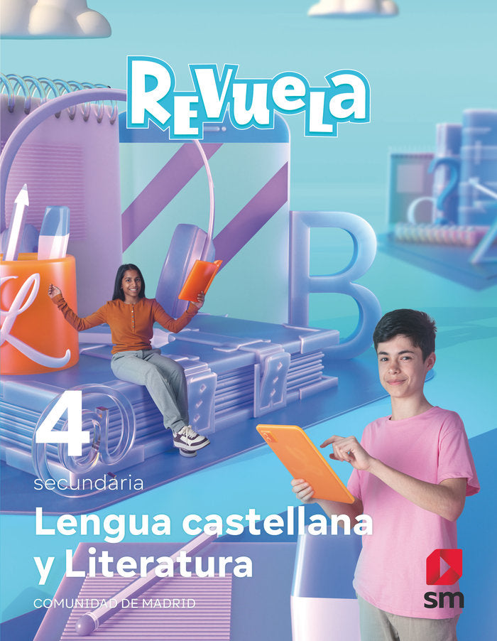 Lengua castellana y Literatura. 4 Secundaria. Revuela. Comunidad de Madrid | Varios autores | 9788498561951 (SM) Imagen principal del producto