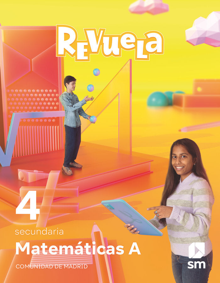 Matemáticas A. 4 Secundaria. Revuela. Comunidad de Madrid | Varios autores | 9788498562231 (SM) Imagen principal del producto