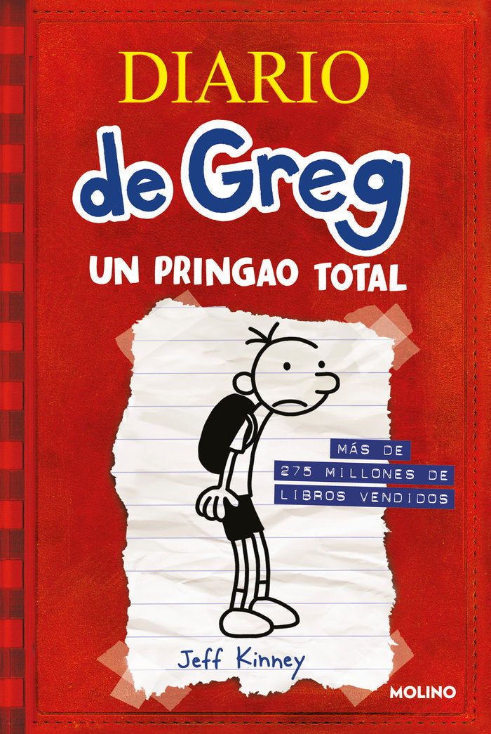 DIARIO DE GREG 1 - UN PRINGAO TOTAL (EDICIÓN ESPECIAL LIMITADA BAÑADA EN QUESO) I Kinney, Jeff I Molino I 9788498672220 Imagen principal del producto