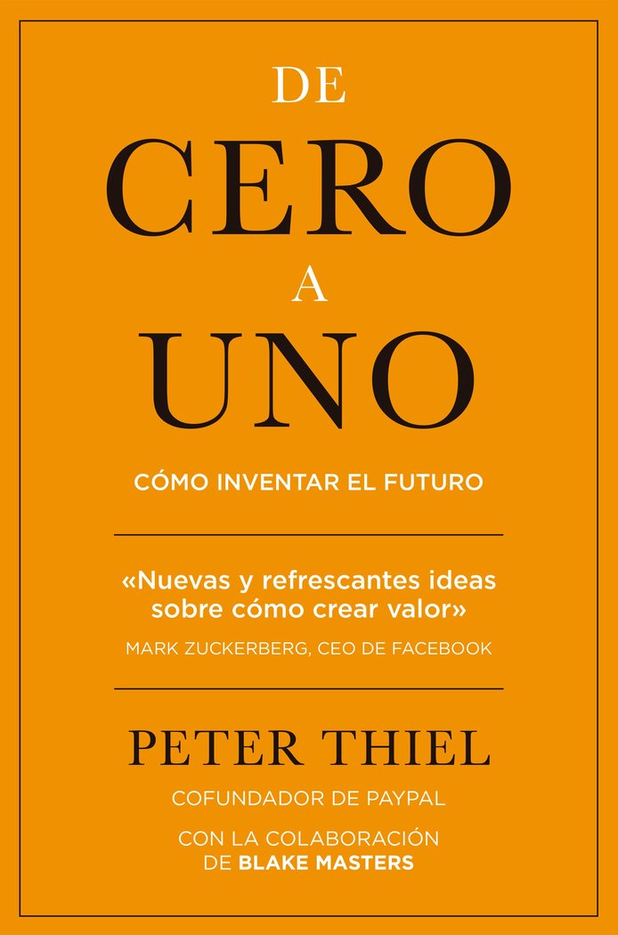 DE CERO A UNO | THIEL,PETER | GESTION 2000 | 9788498753530