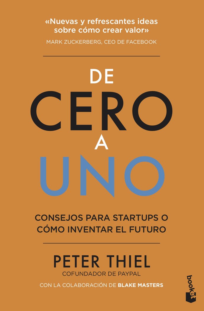 DE CERO A UNO | PETER THIEL | BOOKET | 9788498754902