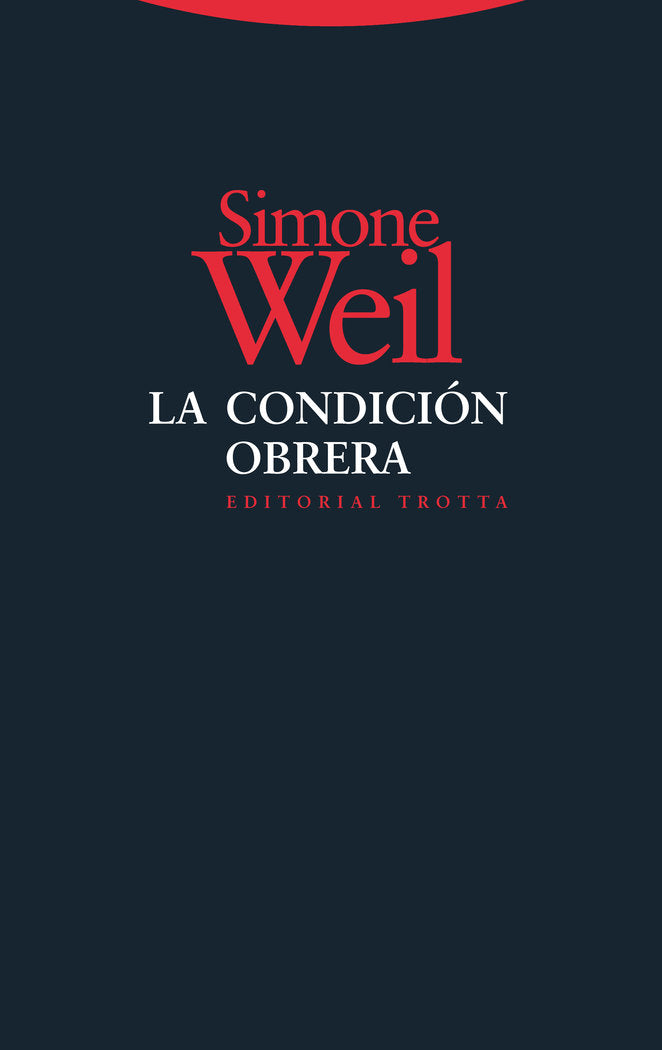 CONDICION OBRERA,LA | WEIL,SIMONE | TROTTA | 9788498794687 Imagen principal del producto