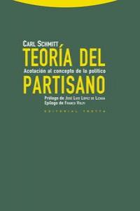 TEORIA DEL PARTISANO - 9788498794694 Imagen principal del producto