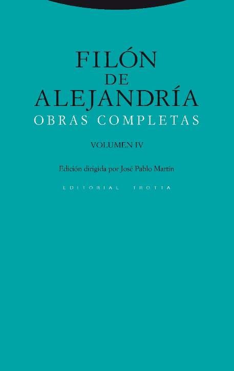 FILON DE ALEJANDRIA OBRAS COMPLETAS IV - 9788498796100 Imagen principal del producto