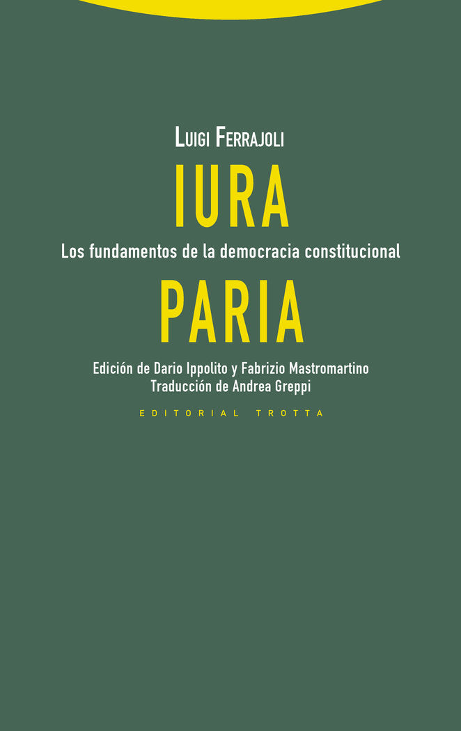 IURA PARIA - 9788498798487 Imagen principal del producto