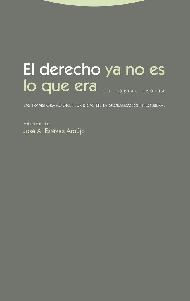 DERECHO YA NO ES LO QUE ERAEL - 9788498799934