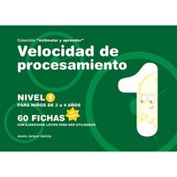 VELOCIDAD DE PROCESAMIENTO NIVEL 1 (3-4 AÑOS) ESTIMULAR Y AP | JARQUE GARCIA, JESUS | GESFOMEDIA EDICIONES | 9788498963670 Imagen principal del producto