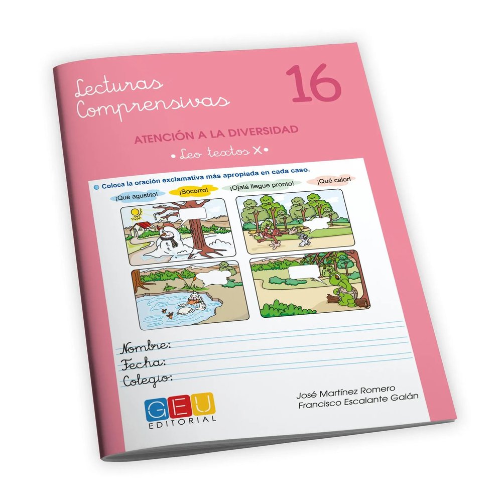 LECTURAS COMPRENSIVAS 16 | MARTINEZ ROMERO | GEU | 9788499159980 Imagen principal del producto