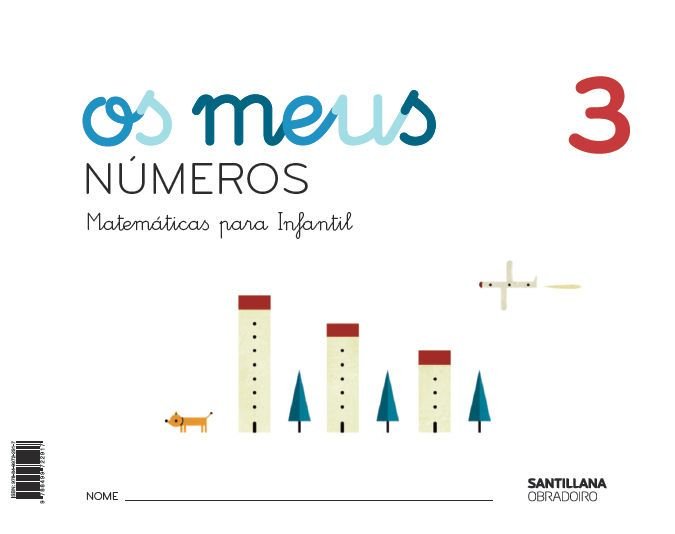 OS MEUS NUMEROS 3 GALLEGO 4AÑOS 17 | AA,VV | 9788499722917 (Obradoiro Santillana) Imagen principal del producto