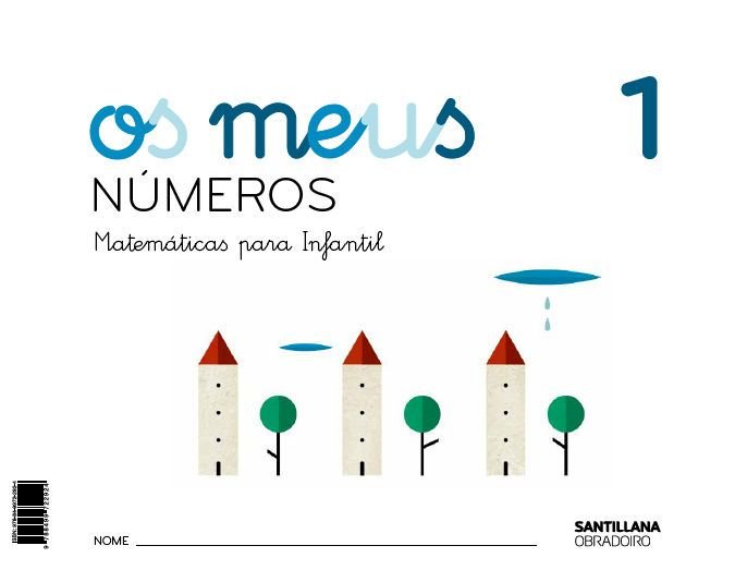 OS MEUS NUMEROS 1 3AÑOS GALLEGO 17 | Varios Autores | 9788499722924 (Obradoiro Santillana) Imagen principal del producto