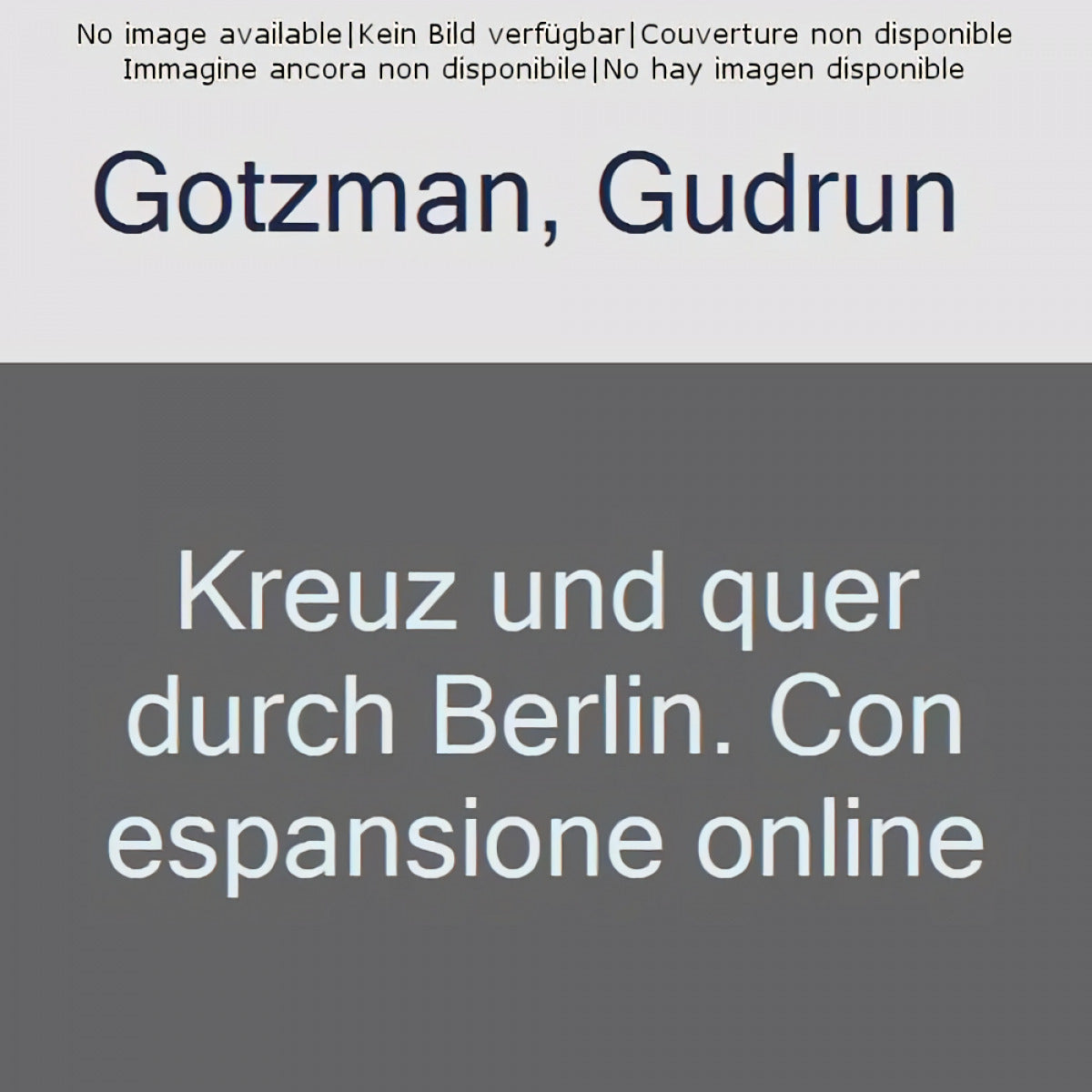 Kreuz Und Quer Durch Berlin Imagen principal del producto