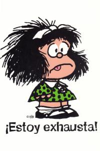 Mafalda Estoy Exhausta Cuaderno Grande Imagen principal del producto