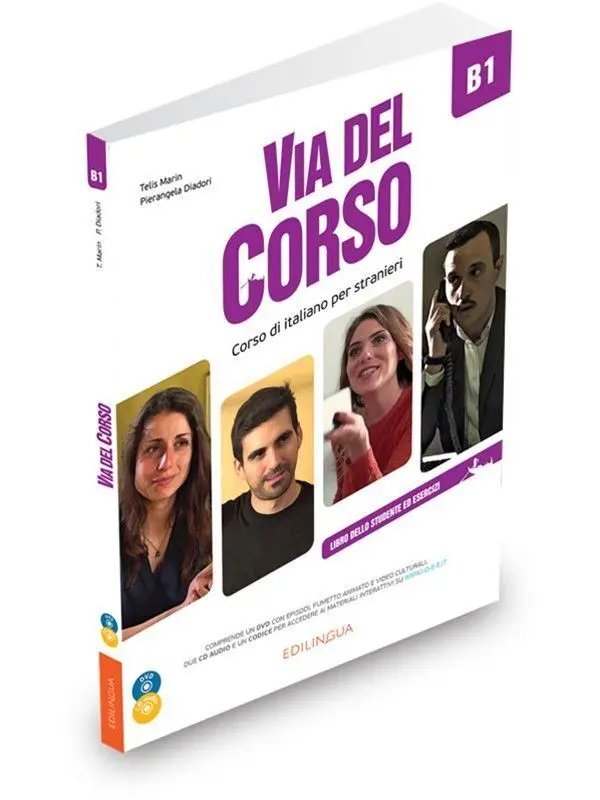 Via del Corso B1 Alum +2cd+dvd | EDILINGUA | 9788899358457