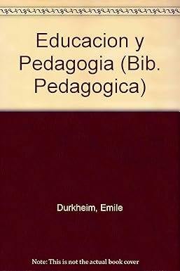 EDUCACION Y PEDAGOGIA | DURKHEIM,EMILE | LOSADA | 9789500383820 Imagen principal del producto