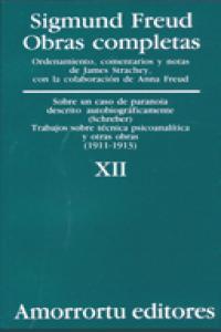 SOBRE UN CASO DE PARANOIA DESCRITO AUTOB, O,C,TOMO 12 | FREUD,SIGMUND | AMORRORTU EDITORES S,A, | 9789505185887 Imagen principal del producto